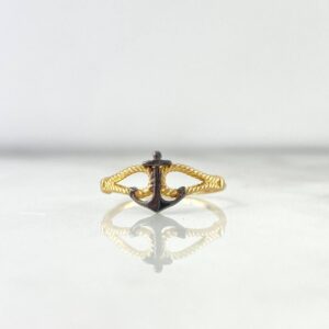 Anillo Ancla 1.75gr / T6 3/4 /   Oro Amarillo 18k