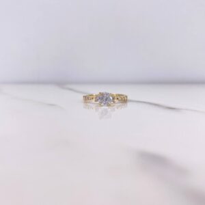 Anillo Solitario Churumbela 1.4gr / T7 1/4 / C Oro Amarillo 18k