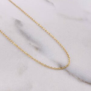 Cadena Aro Seguido 1.4gr / 45cm / 1mm Oro Amarillo +3