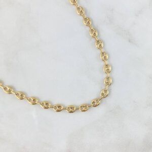 Cadena GC 12.65gr / 50cm / 6.3mm Lisa Oro Amarillo 18K © Cadena GC 12.65gr / 50cm / 6.3mm Lisa Oro Amarillo 18K ©