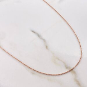 Cadena Aro Seguido 1.75gr / 45cm / 0.7mm Oro Rosa +3 18K &