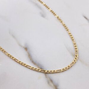 Cadena Figaro 6.35gr / 60cm / 2.1mm Oro Amarillo +0 18K &