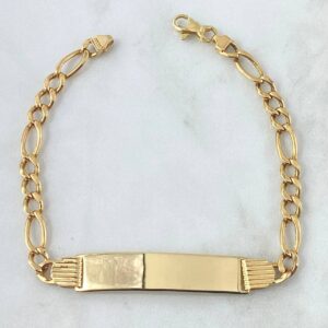Pulso Pulso Figaro Placa Octagonal Rectangular 9.6gr / 20