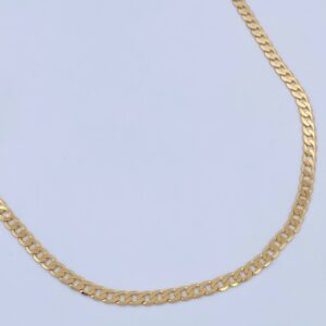 Cadena Cubana 10.2gr / 60.2cm / 2.7mm Oro Amarillo +0 18K & Cadena Cubana 10.2gr / 60.2cm / 2.7mm Oro Amarillo +0 18K &