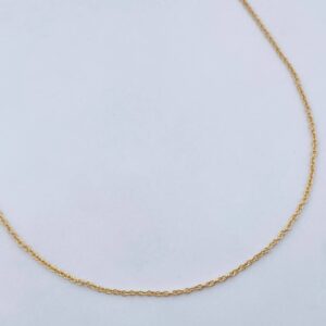 Cadena Aro Seguido 1.35gr / 45.1cm / 0.8mm Oro Amarillo +3 18K $