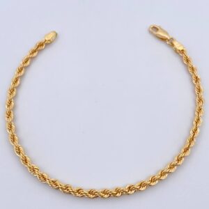 Pulso Lazo 3.1gr / 19.1cm / 3mm Oro Amarillo +3 18K $