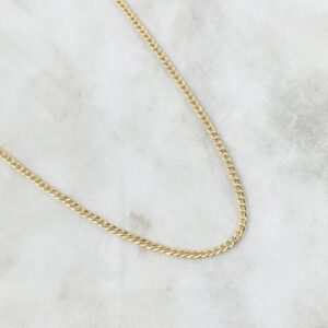Cadena Cubana 4.45gr / 45cm / 3.2mm Oro Amarillo +0 18K