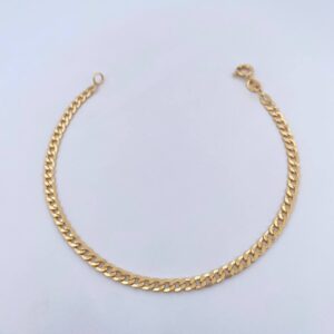 Pulso Cubano 2.4gr / 19.1cm / 3.3mm Oro Amarillo +1 18K & Pulso Cubano 2.4gr / 19.1cm / 3.3mm Oro Amarillo +1 18K &