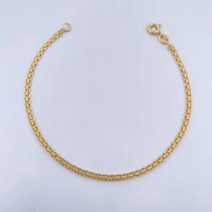 Pulso Chino 2.55gr / 19cm / 2.4mm Oro Amarillo +1 18K & Pulso Chino 2.55gr / 19cm / 2.4mm Oro Amarillo +1 18K &