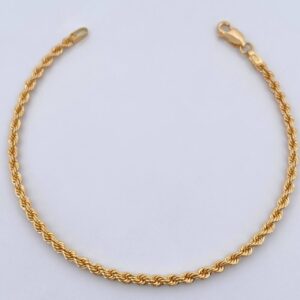 Pulso Lazo 2.35gr / 19.2cm / 2.4mm Oro Amarillo +3 18K $