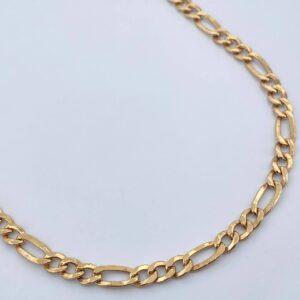 Cadena Figaro 13.2gr / 59.6cm / 4.8mm Oro Amarillo +0 18K $ Cadena Figaro 13.2gr / 59.6cm / 4.8mm Oro Amarillo +0 18K $