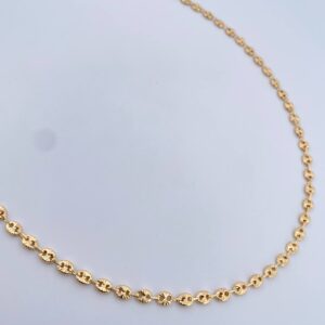 Cadena GC 14.75gr / 62cm / 5mm Diamantada Oro Amarillo 18K $