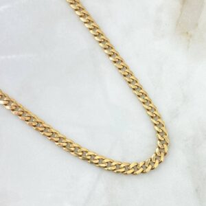Cadena Cubana 26.1gr / 60cm / 6mm Oro Amarillo Nac.Esp. 18K