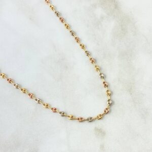 Cadena GC 6.7gr / 60cm / 3.2mm Lisa Tres Oros 18K