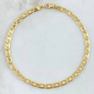 Pulso Plano 2.55gr / 20cm / 3.5mm Liso Oro Amarillo +3 18K