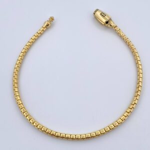 Pulso Infinito Tipo Veneciana 6.8gr / 21cm / 2.8mm Broche Misil Liso Oro Amarillo +2 18K & Pulso Infinito Tipo Veneciana 6.8gr / 21cm / 2.8mm Broche Misil Liso Oro Amarillo +2 18K &