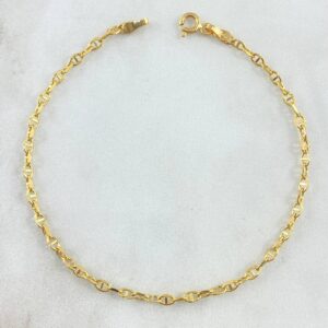 Pulso Escalera 1.3gr / 20cm / 2.4mm Oro Amarillo +3 18K *