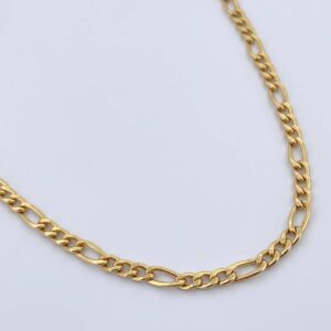 Cadena Figaro 8.65gr / 60.3cm / 3.9mm Oro Amarillo +0 18K $