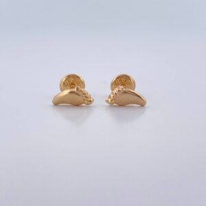 Topos Pies 0.55gr / 8mm Oro Amarillo 18K $ Topos Pies 0.55gr / 8mm Oro Amarillo 18K $
