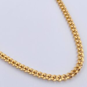 Cadena Cubana 11.3gr / 60cm / 3.7mm Oro Amarillo +0 18K & Cadena Cubana 11.3gr / 60cm / 3.7mm Oro Amarillo +0 18K &