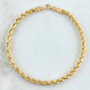 Pulso Lazo 3.85gr / 20cm / 3.8mm Oro Amarillo +3 18K *