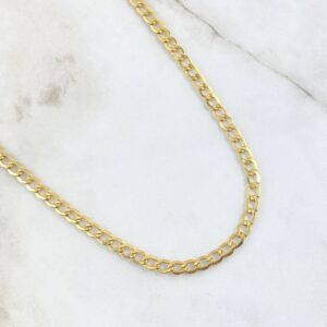 Cadena Cubana 10gr / 60cm / 4.6mm Oro Amarillo +0 18K * Cadena Cubana 10gr / 60cm / 4.6mm Oro Amarillo +0 18K *