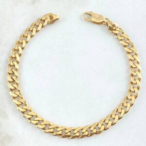 Pulso Cubano 9.35gr / 20cm / 6mm Oro Amarillo Nac.Esp. 18K *