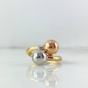 Anillo Tu Y Yo 1.8gr / T7 1/2 / Tres Oros 18K