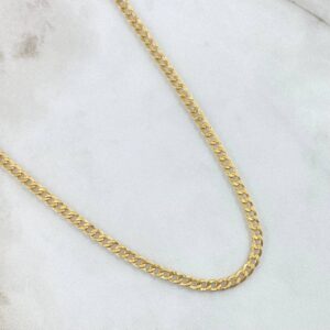 Cadena Cubana 7.7gr / 70cm / 3.3mm Oro Amarillo +0 18K ©