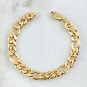 Pulso Figaro 7.3gr / 15.5cm / 6.8mm Oro Amarillo Nac.Esp 18K