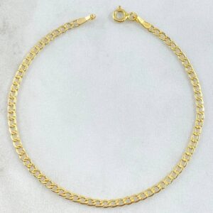 Pulso Cubano 1.8gr / 19cm / 3.2mm Oro Amarillo +1 18K © Pulso Cubano 1.8gr / 19cm / 3.2mm Oro Amarillo +1 18K ©