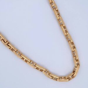 Cadena Escalera Rustica 31.6gr / 62cm / 6.5mm Oro Amarillo 18K $ Cadena Escalera Rustica 31.6gr / 62cm / 6.5mm Oro Amarillo 18K $
