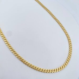 Cadena Cubana Infinito 19.2gr / 60cm / 4.9mm Circones Blancos Oro Amarillo +2 18K & Cadena Cubana Infinito 19.2gr / 60cm / 4.9mm Circones Blancos Oro Amarillo +2 18K &