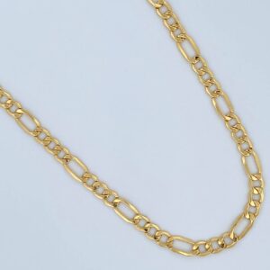 Cadena Figaro 12.35gr / 60cm / 5.2mm Oro Amarillo +0 18K $ Cadena Figaro 12.35gr / 60cm / 5.2mm Oro Amarillo +0 18K $