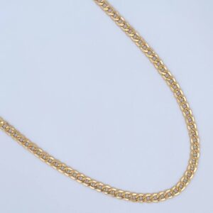 Cadena Cubana 11.85gr / 70.5cm / 3.8mm Oro Amarillo +0 18K $ Cadena Cubana 11.85gr / 70.5cm / 3.8mm Oro Amarillo +0 18K $
