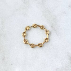 Anillo GC 0.65gr / T4- 1/2  Oro amarillo18K