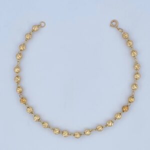 Pulso Tipo Militar 3.15gr / 19cm / 4mm Oro 18K &