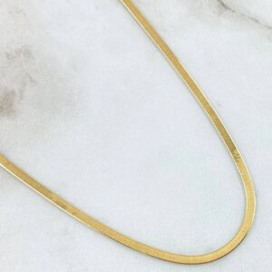 Cadena Espejo 3.4gr / 40cm / +3 Oro 18K –