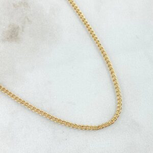 Cadena Cubana 1.6gr / 45cm / +1 Oro 18K