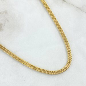Cadena Cubana 7.8gr / 60cm / +3 Oro 18K Cadena Cubana 7.8gr / 60cm / +3 Oro 18K