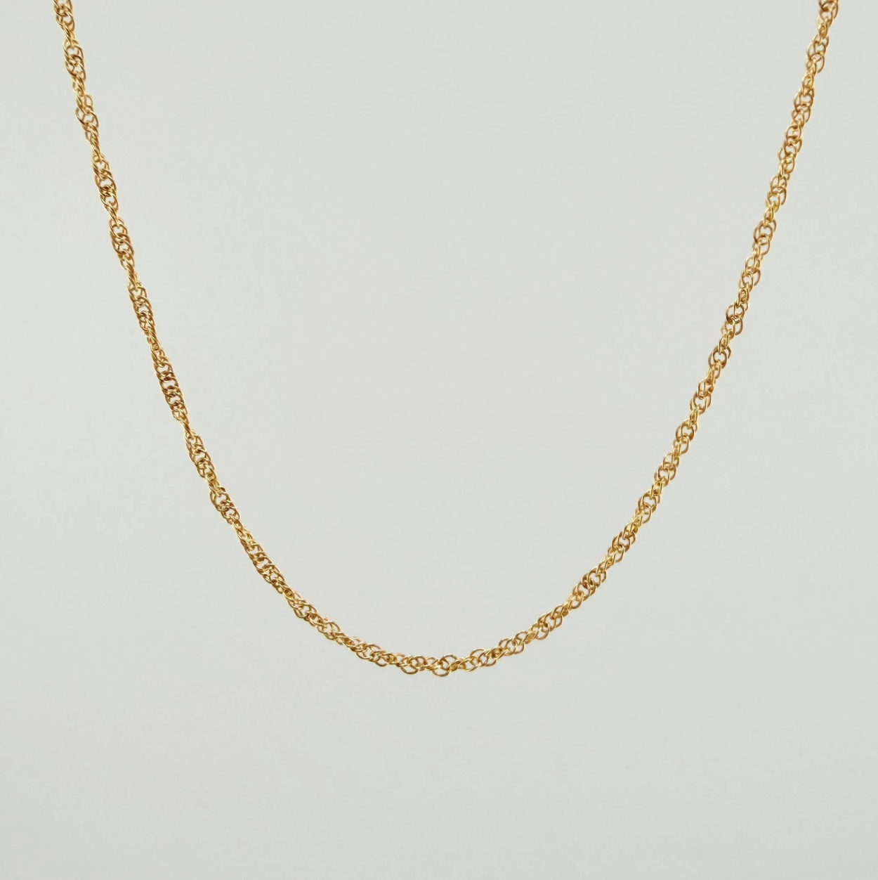 Cadena Singapur 2.95gr / 60cm / 1.4mm Oro Amarillo +3 18K