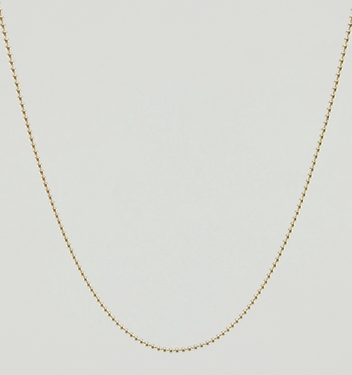 Cadena Militar 2.2gr / 50cm / 1mm Oro Amarillo +3 18K