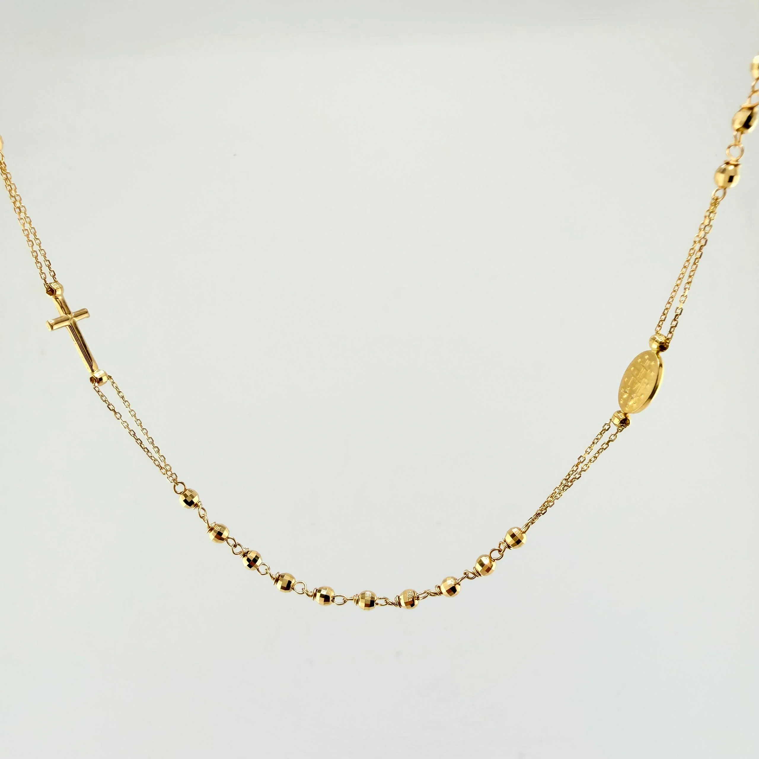 Cadena Denario 5.6gr / 45cm / 3mm Oro amarillo +4 18K ©