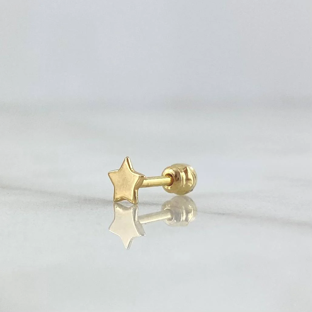 Piercing Estrella 0.3gr / 1cm / Rosca Bola Oro Amarillo 18K (Joya) Piercing Estrella 0.3gr / 1cm / Rosca Bola Oro Amarillo 18K (Joya)