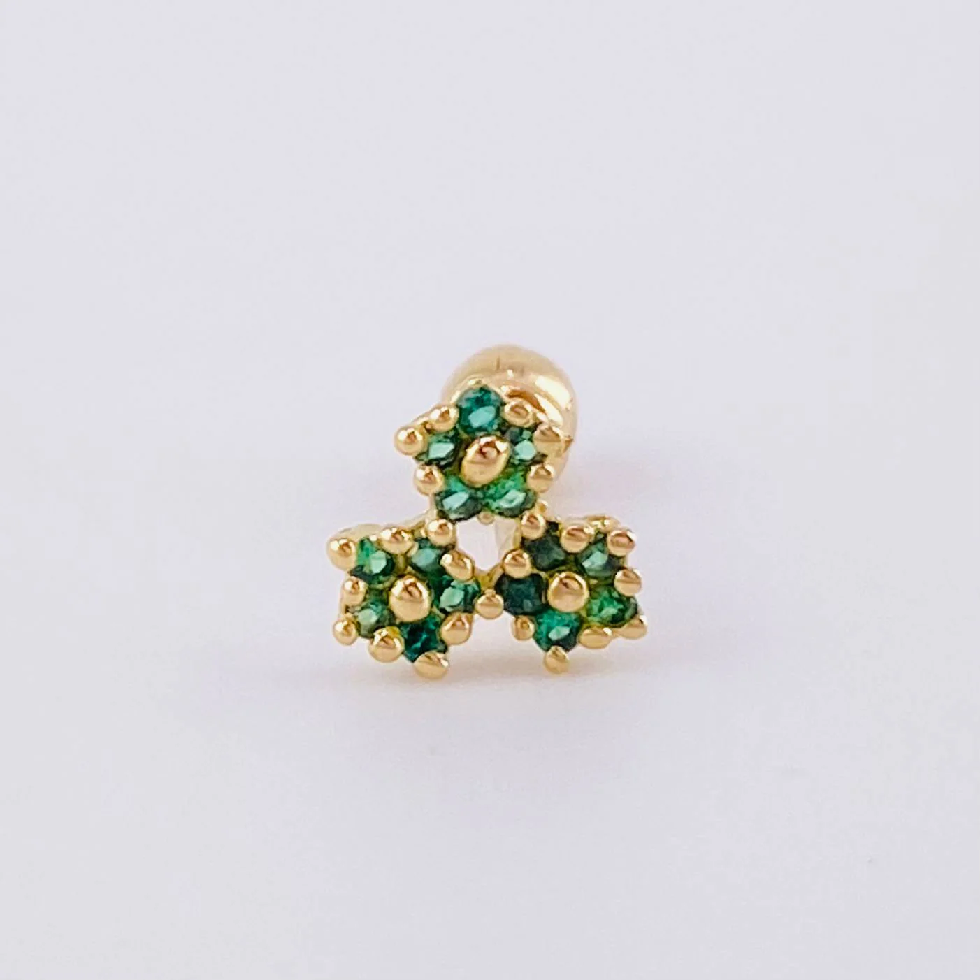 Piercing Trio De Estrellas 0.4 g / 1 cm Oro Amarillo 18K