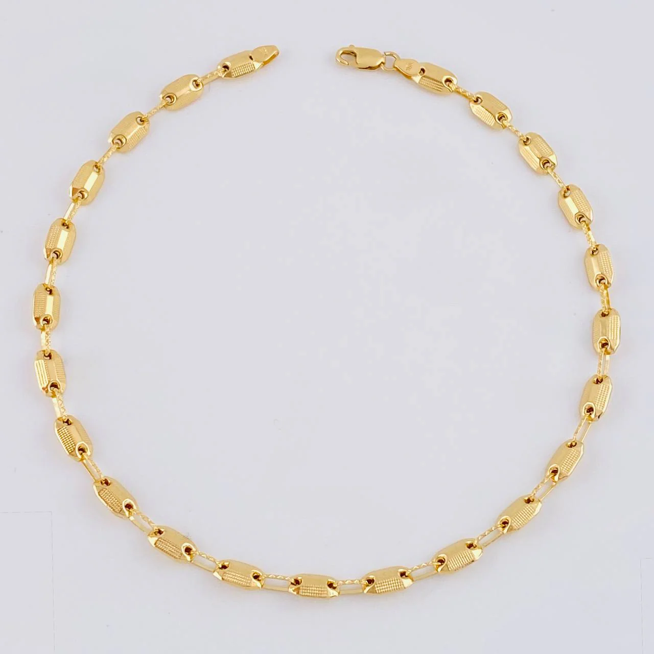 Tobillera Rustica Adije 4.65 g / 26.5 cm / 4.3 mm Oro Amarillo 18K Tobillera Rustica Adije 4.65 g / 26.5 cm / 4.3 mm Oro Amarillo 18K